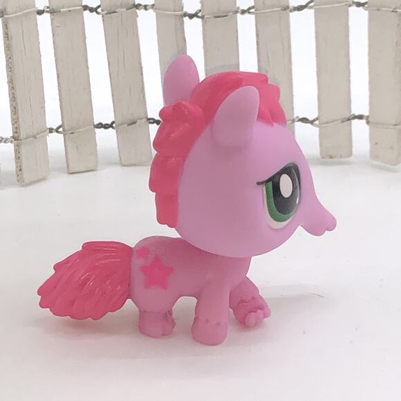 Hasbro Littlest Pet Shop #15 Anteater Pink Stars Green Dot Eyes G7 LPS - Picture 2 of 4